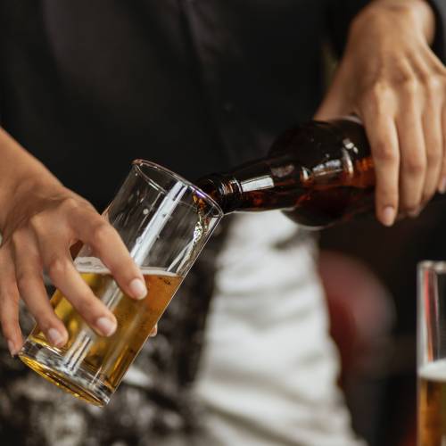 Alcohol beer royalty free